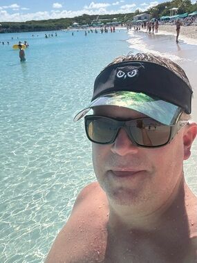 Owlpha Sports- Black Visor, hat, Iridescent Solar Shield and Embroidered Owl